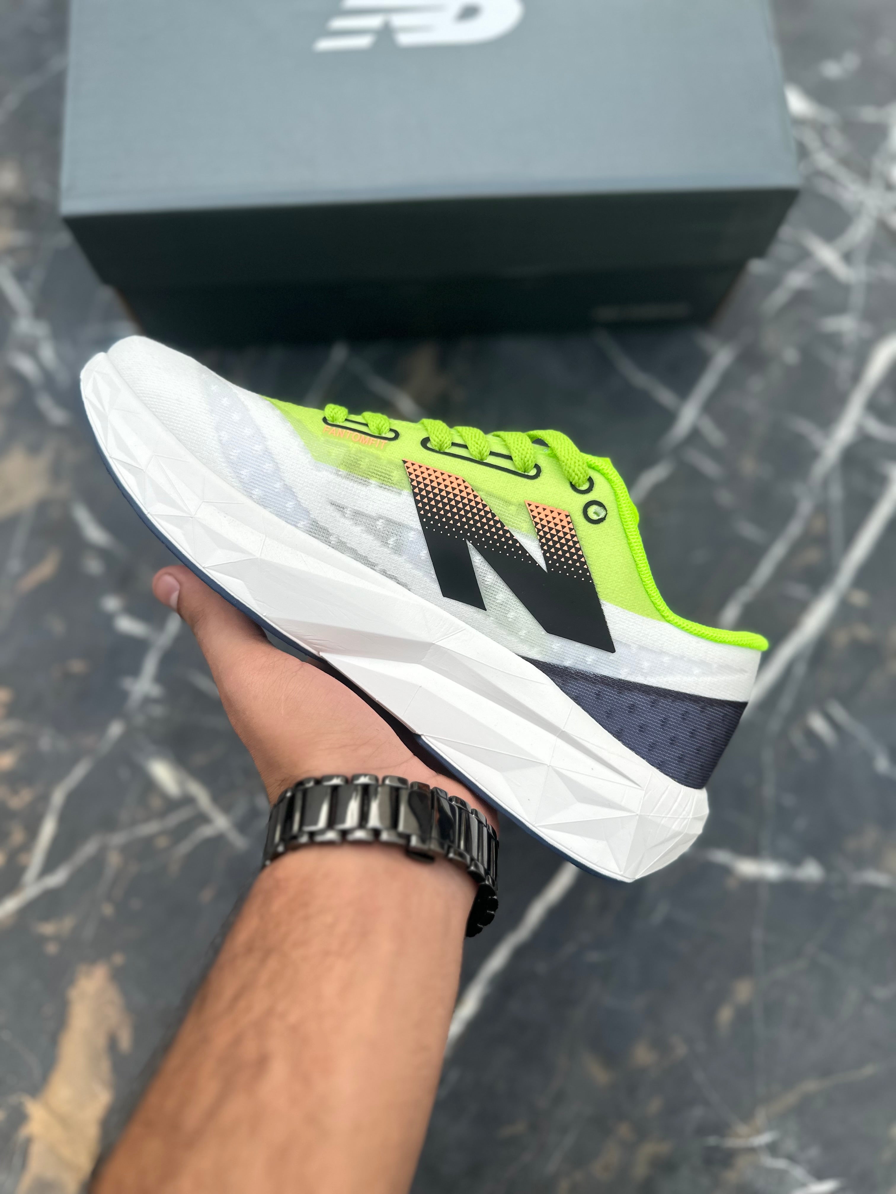 NB Rebel v4 White green