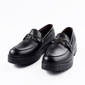Chunky Sole Loafers- Black