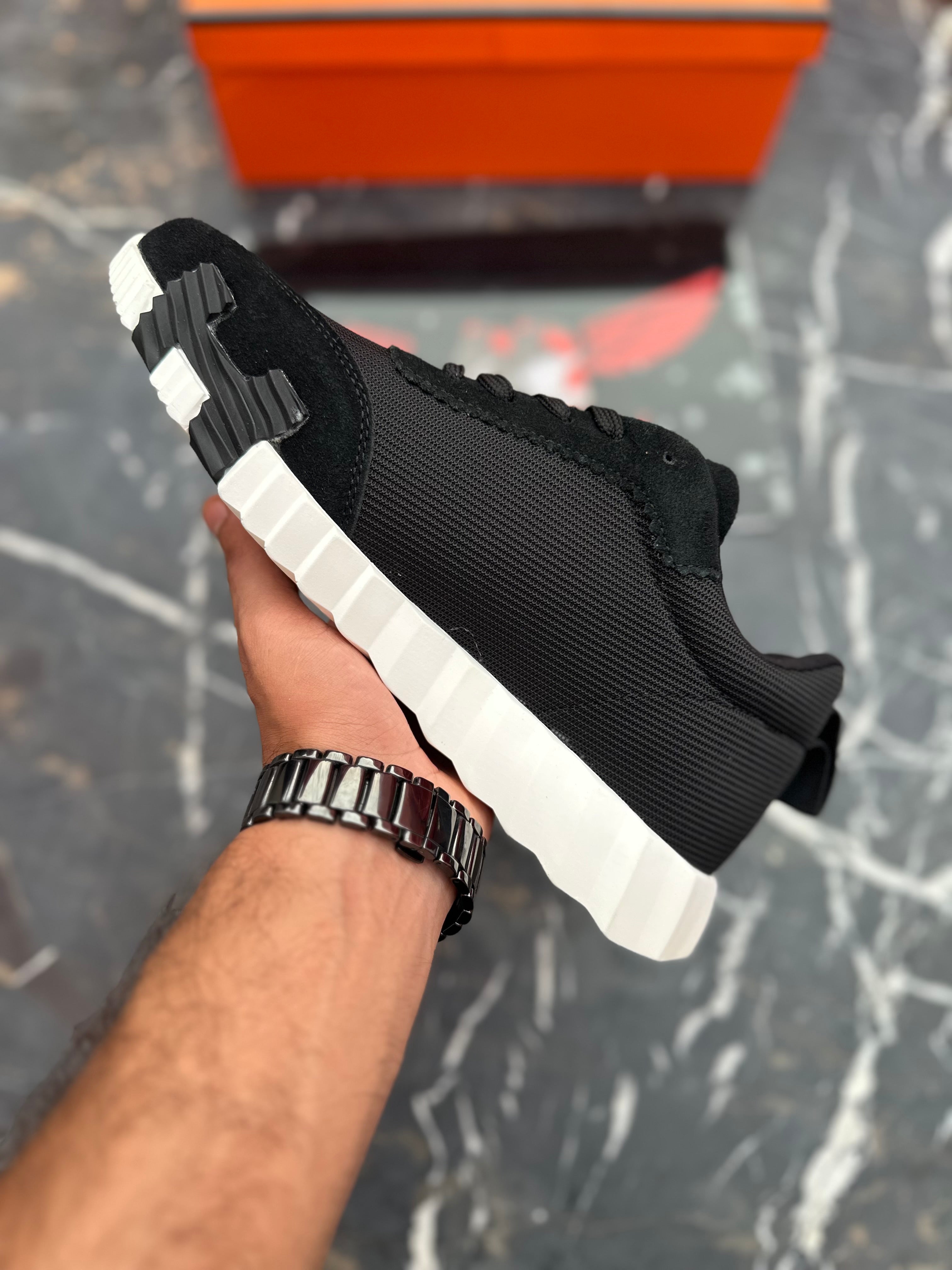 Hrms trainers Black orange- Premium batch