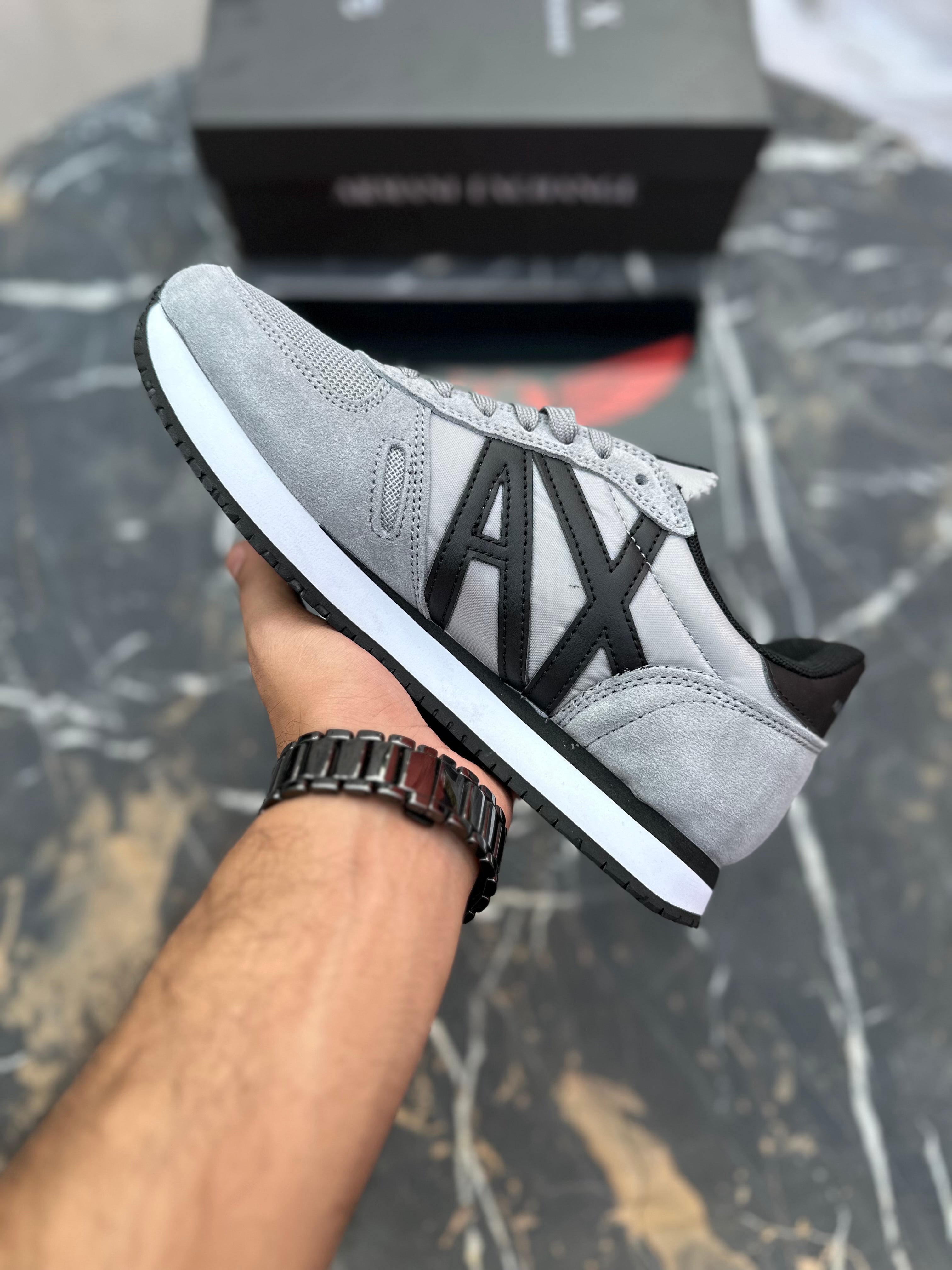 AX trainers-Grey Black