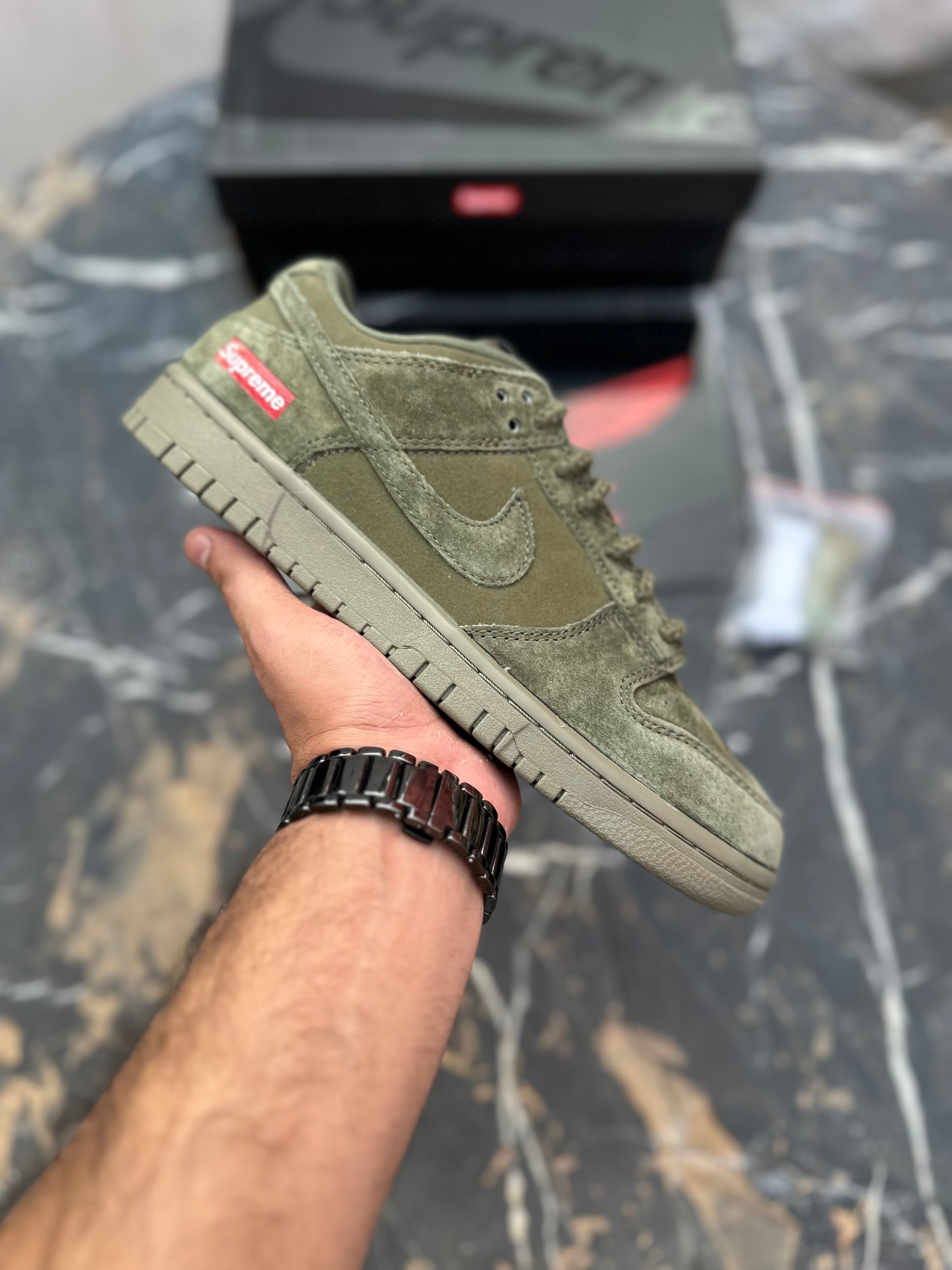 Dunk Supreme Olive (1:1 batch Suede)