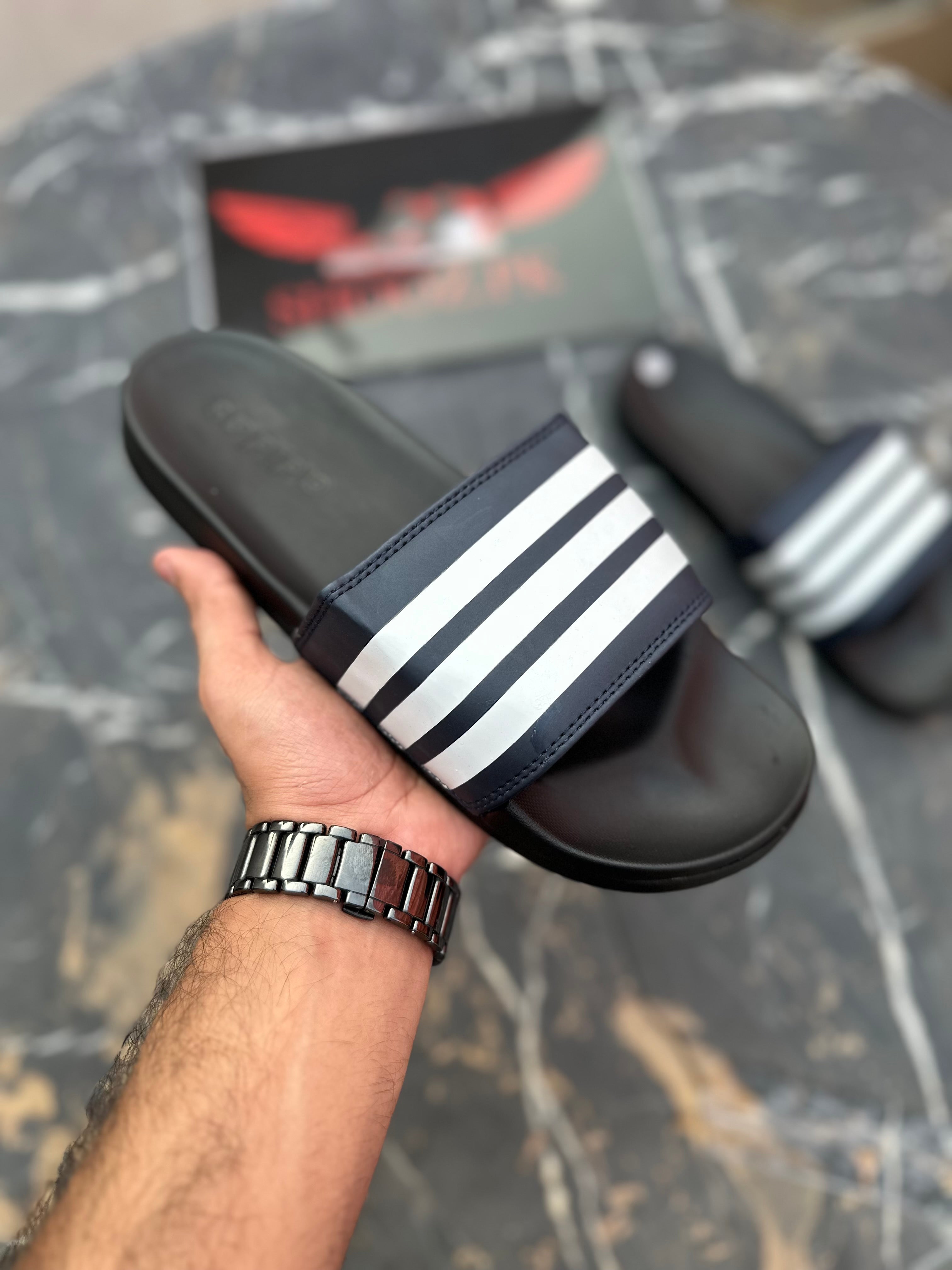 AD slides black Navy Black