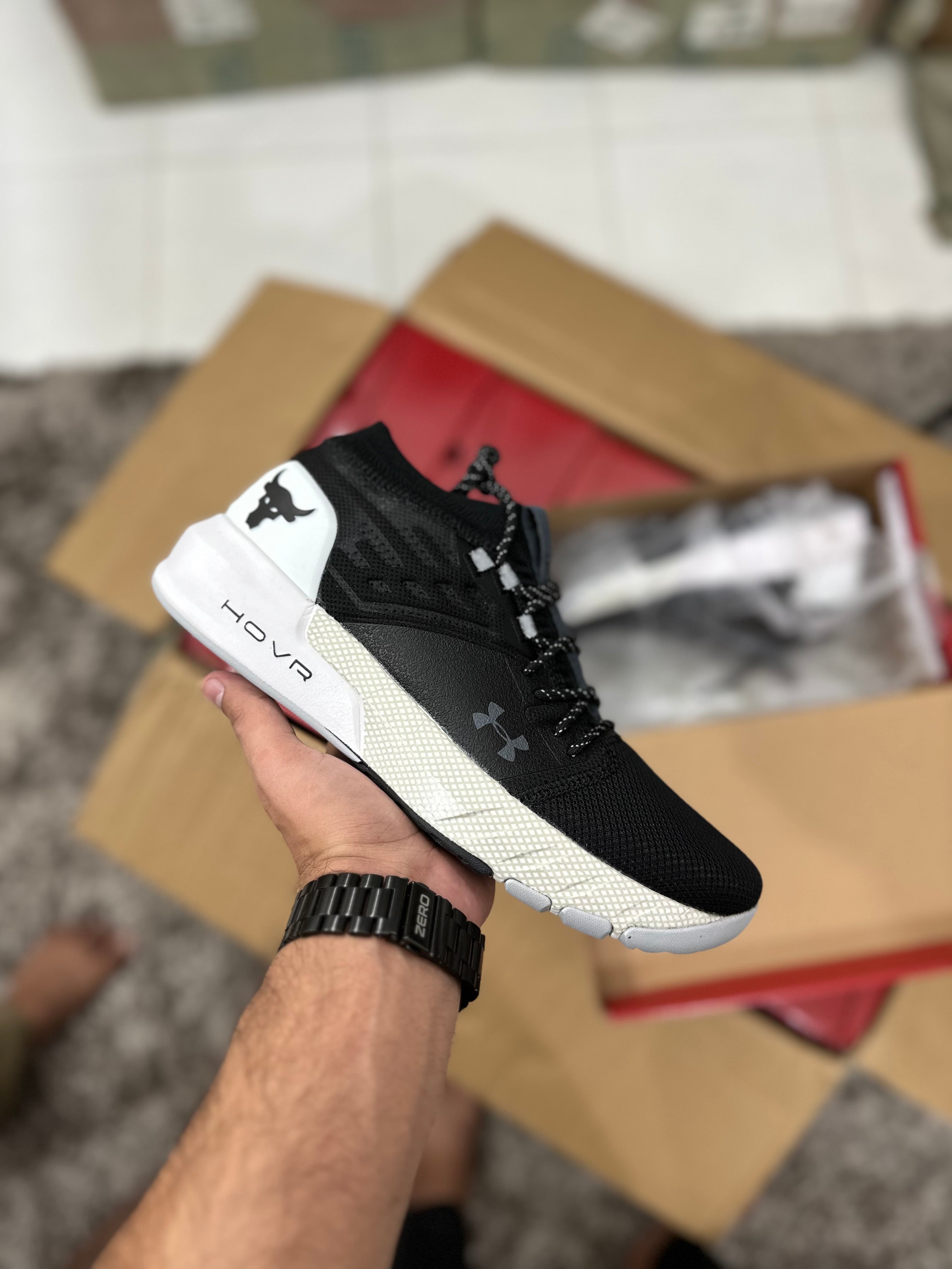 UA Project rock 2 Black white
