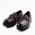 Chunky Sole Loafers- DK Brown