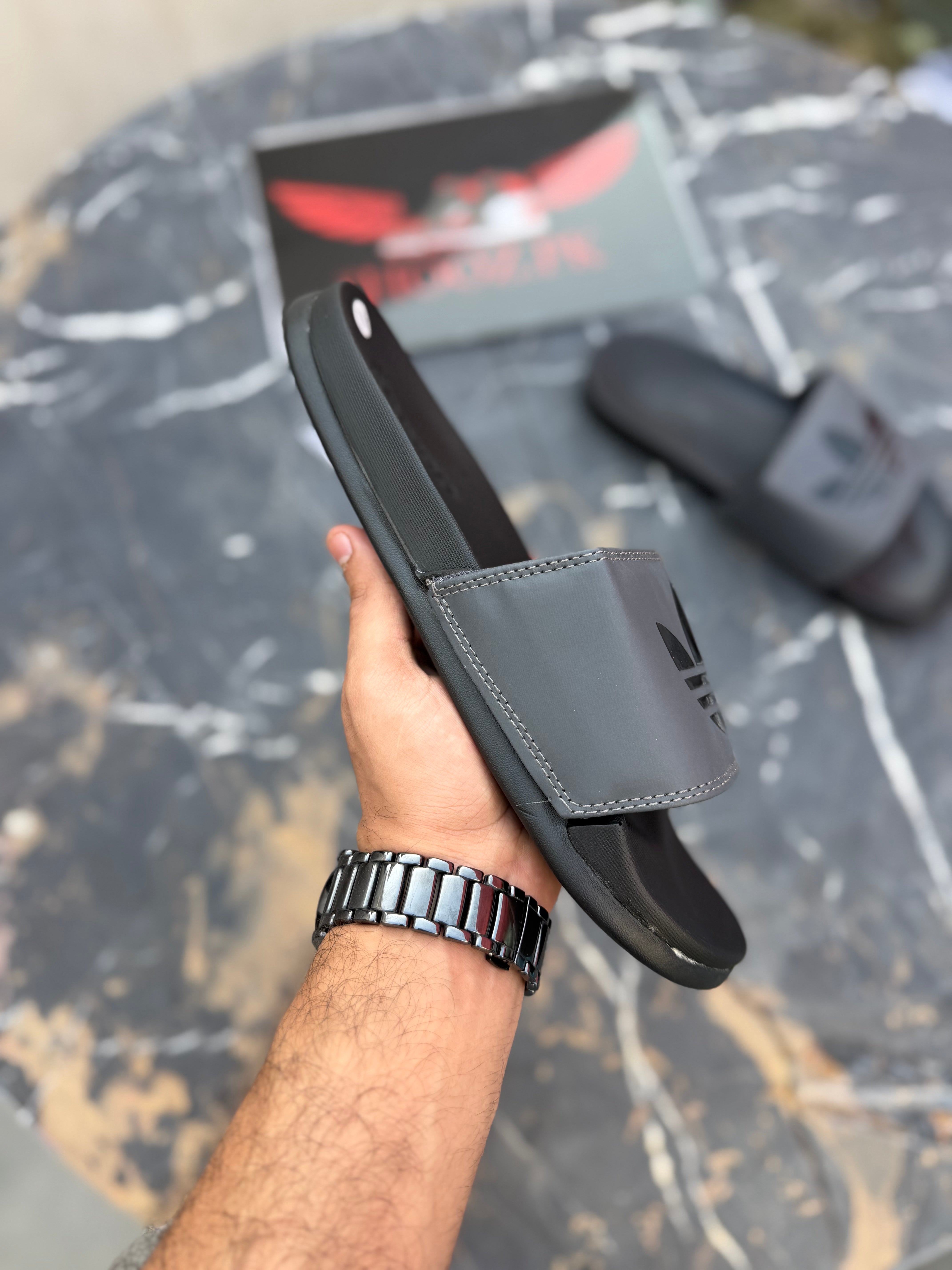 AD comfort slides Grey (logo)