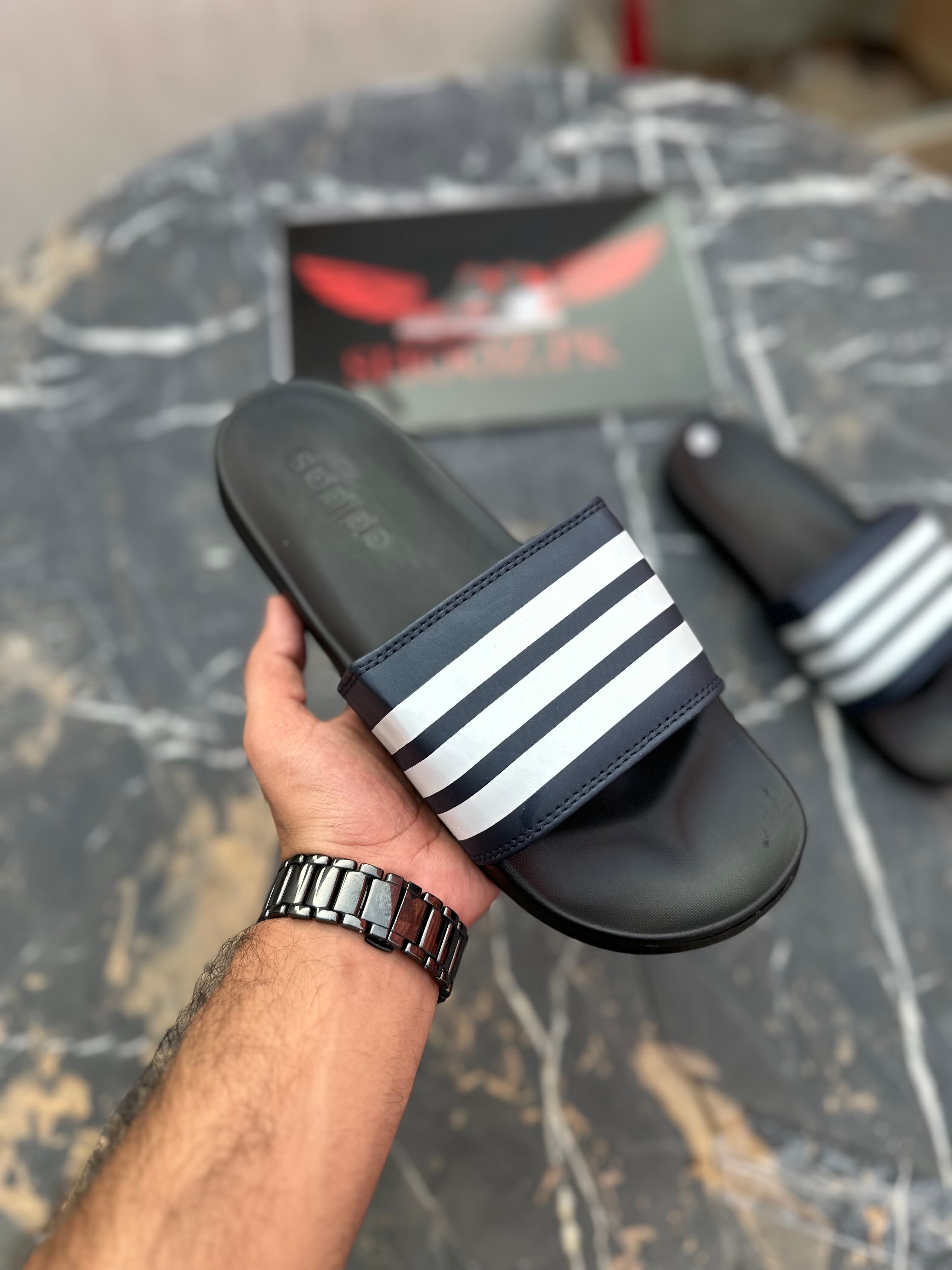 AD slides black Navy Black