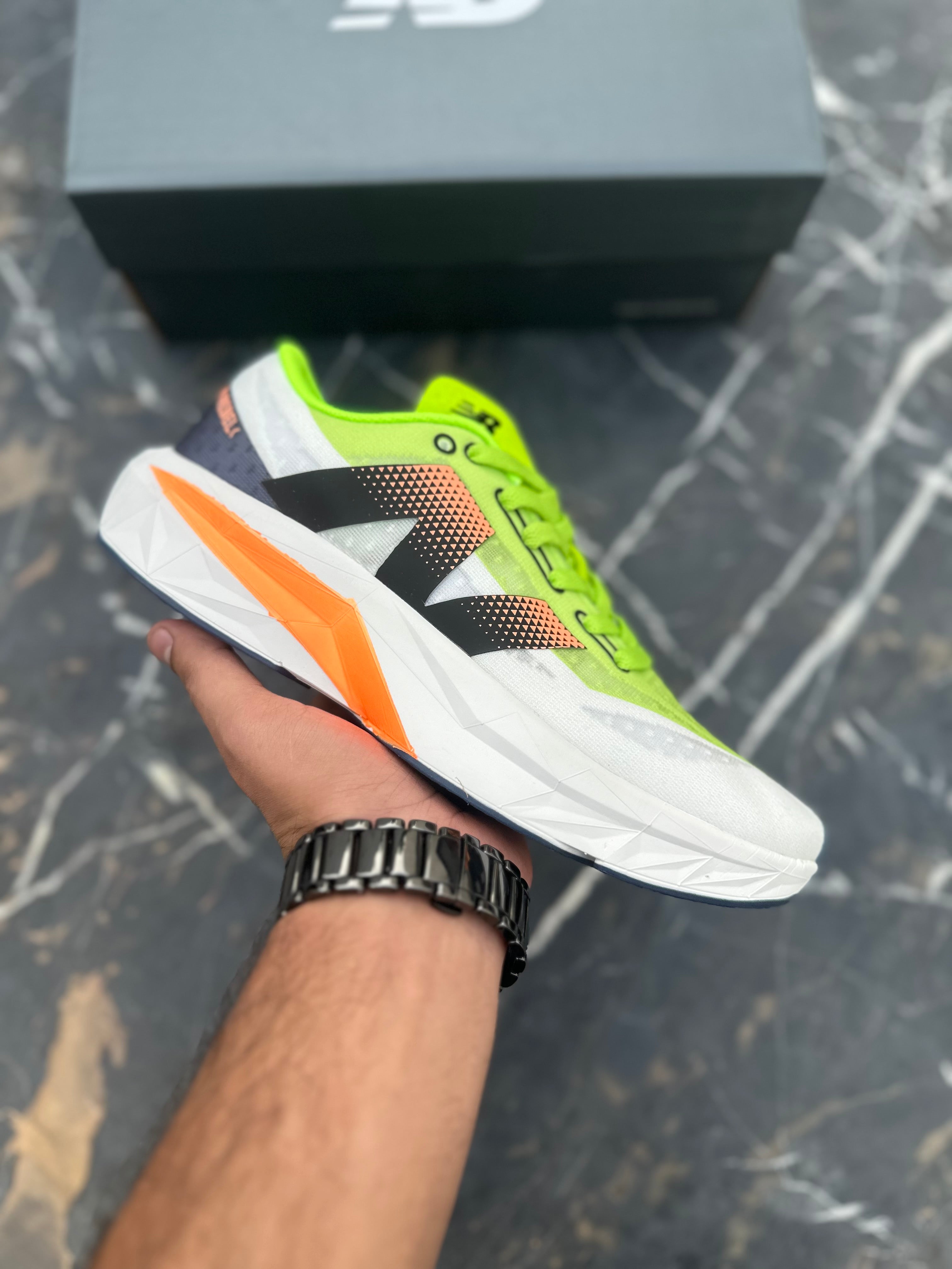 NB Rebel v4 White green