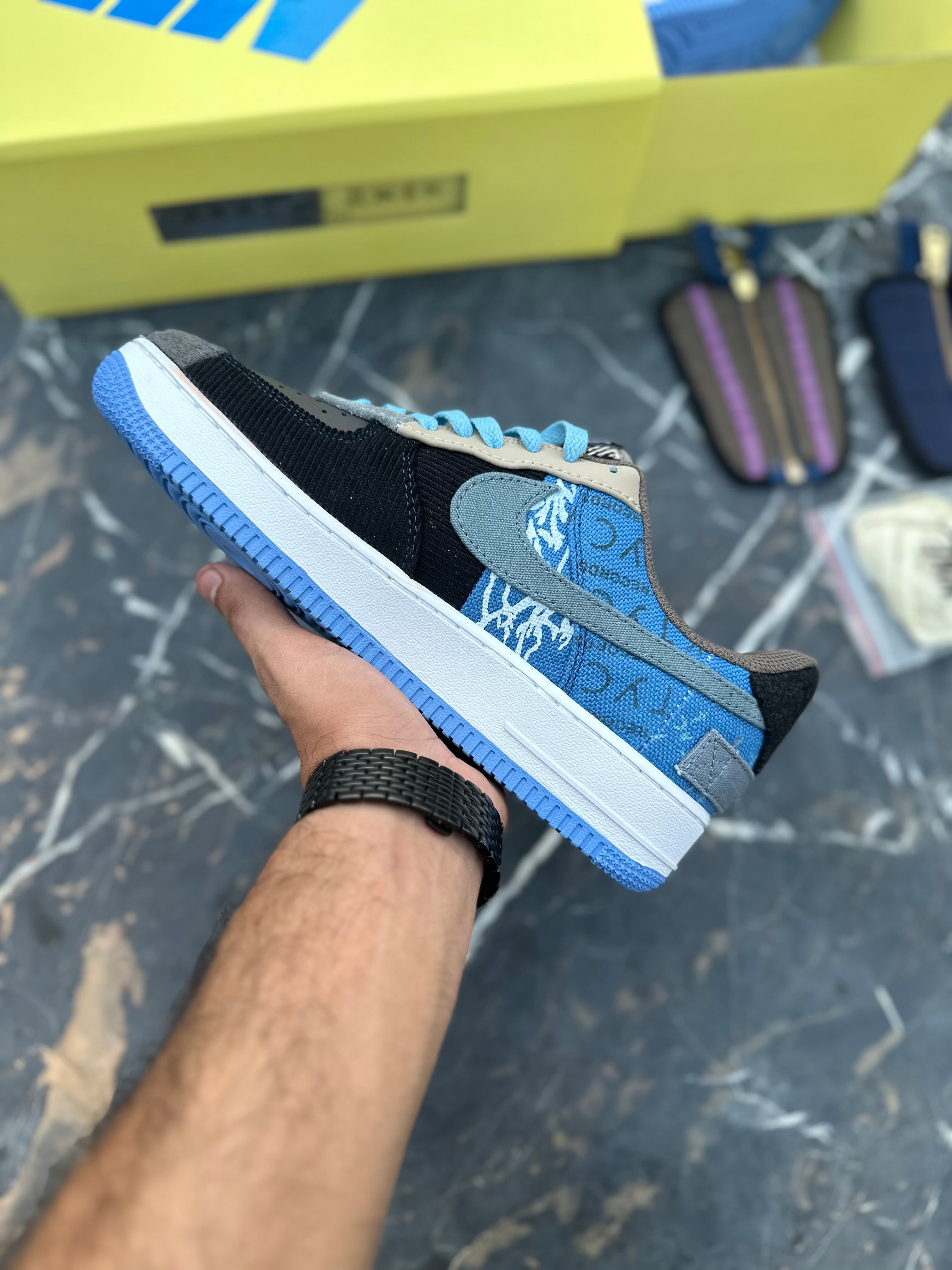 AF 1 x Traviss Scottt Low 'Cactus Jack' Blue