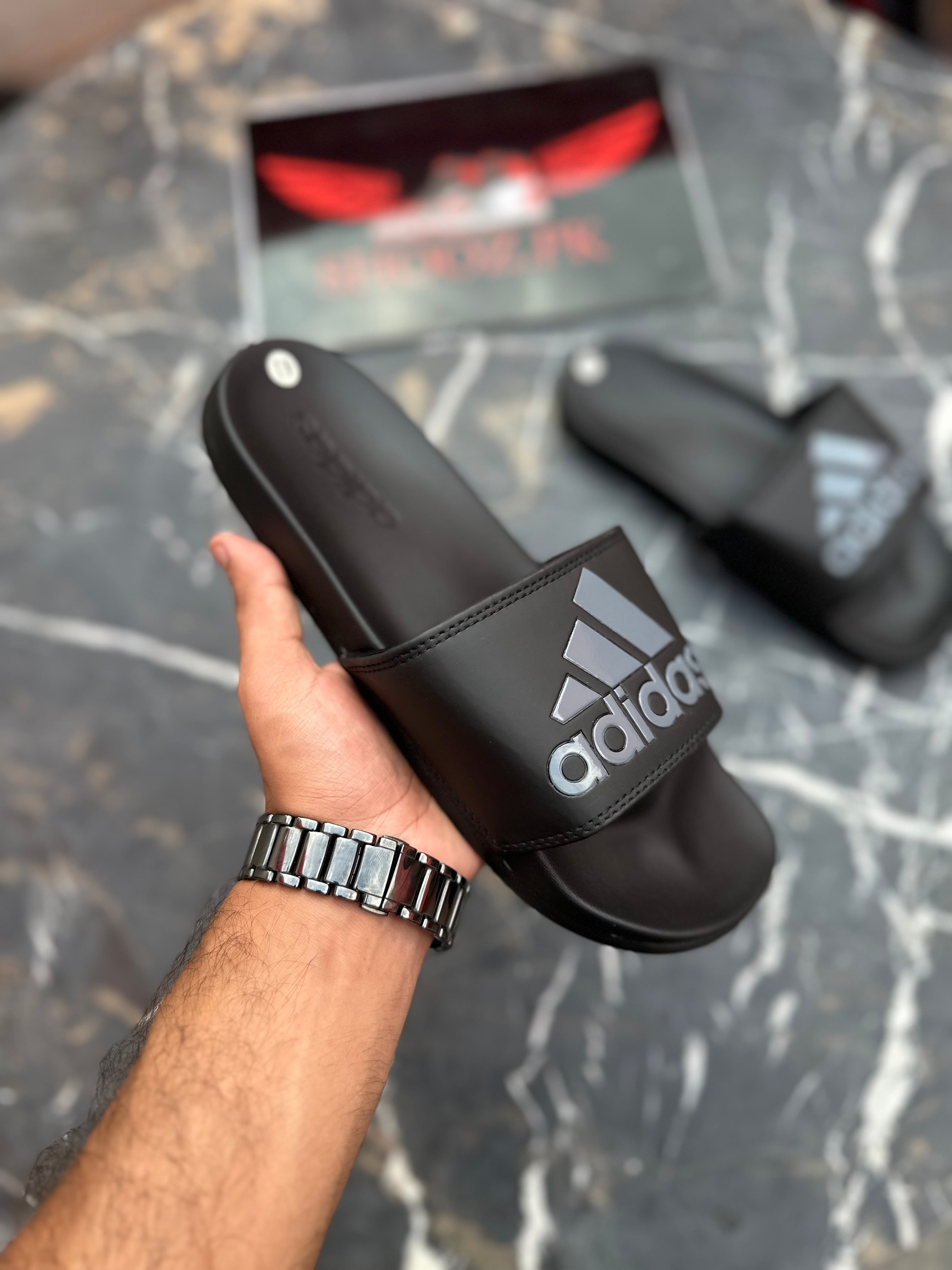 AD comfort slides Black Grey