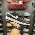 Aj 1 Black lows (White swoosh)