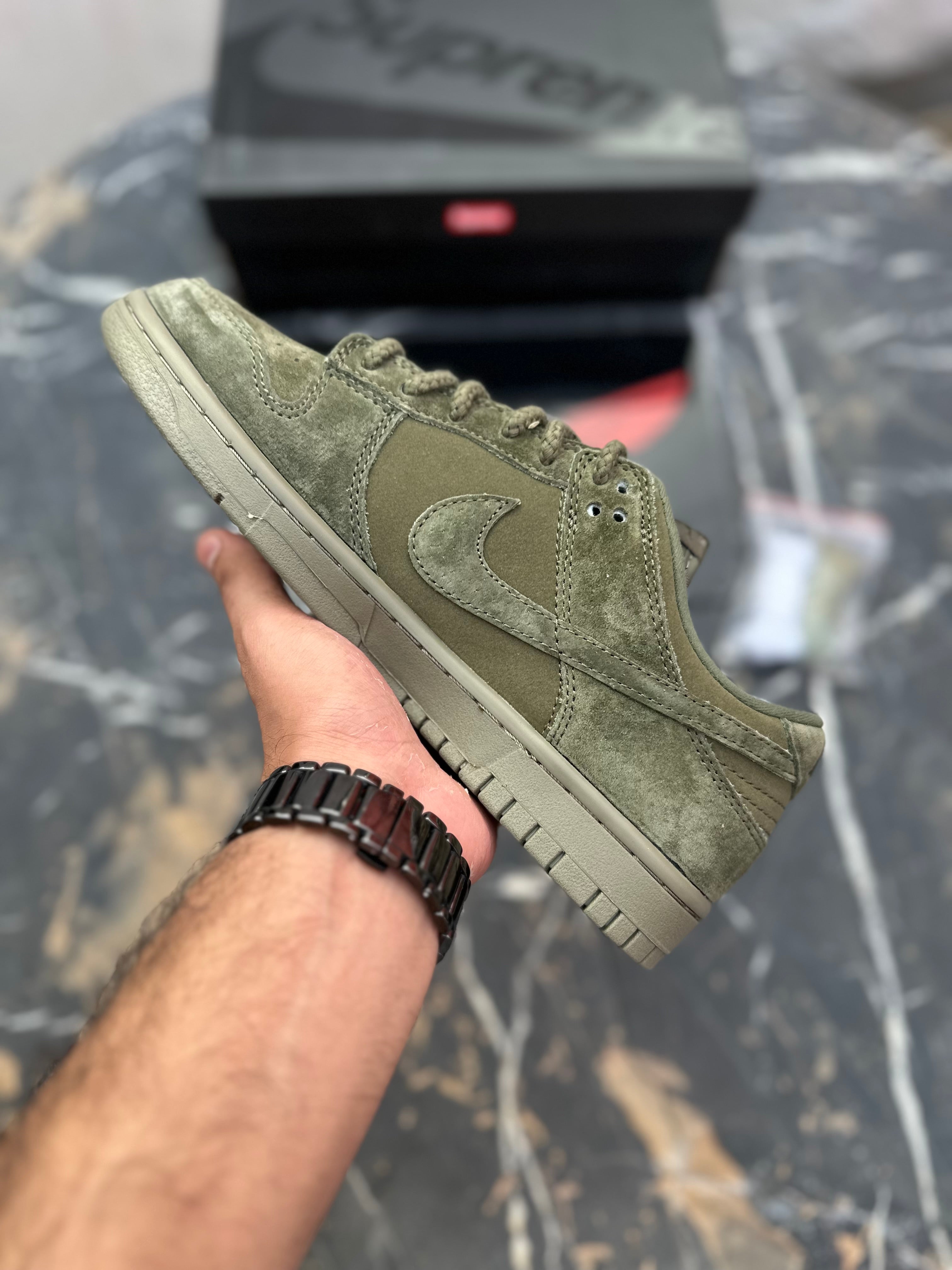 Dunk Supreme Olive (1:1 batch Suede)
