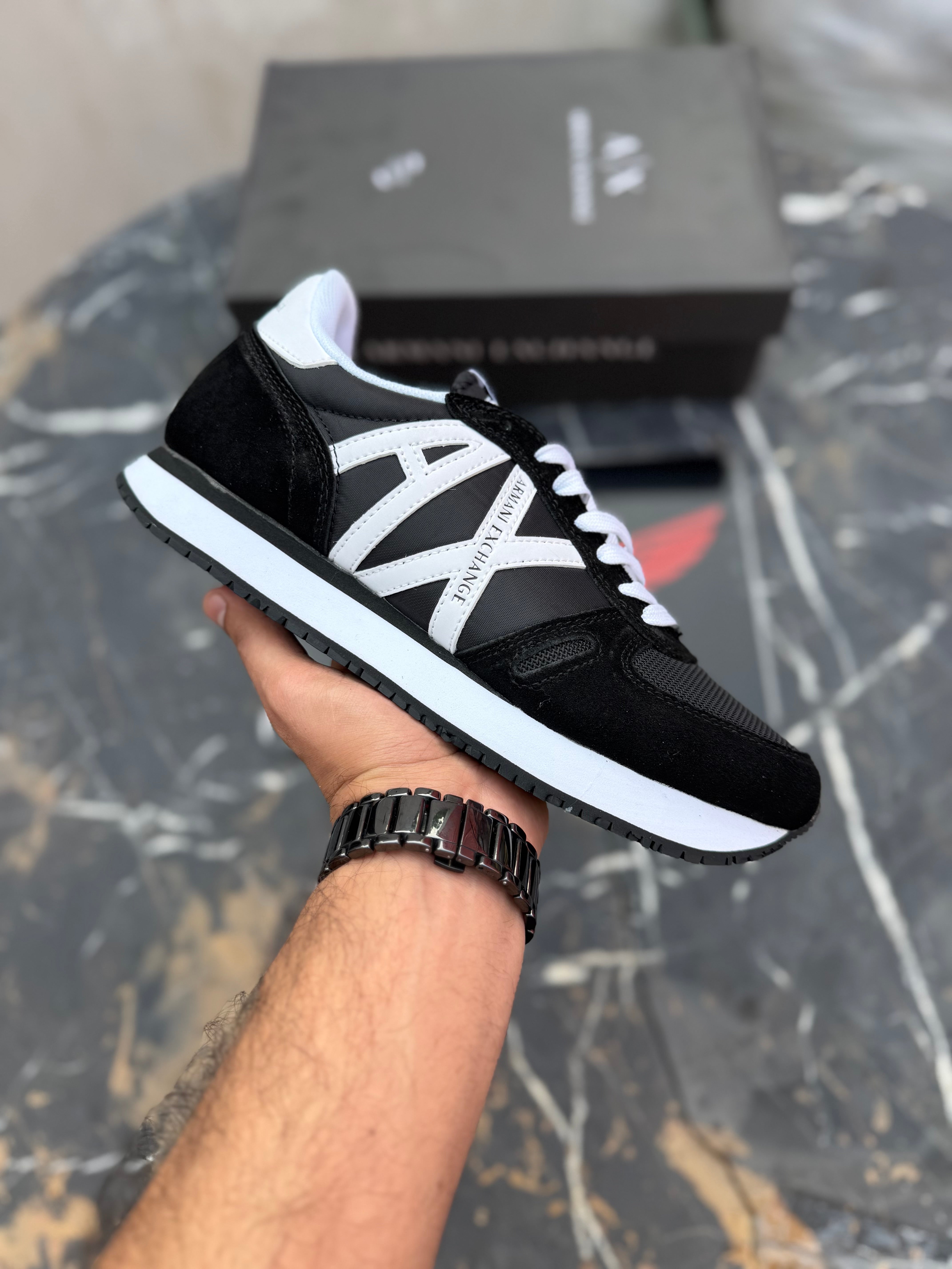 AX trainers-Black White (WS)