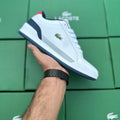 Lacosste sneakers White (Grey blue stripe)