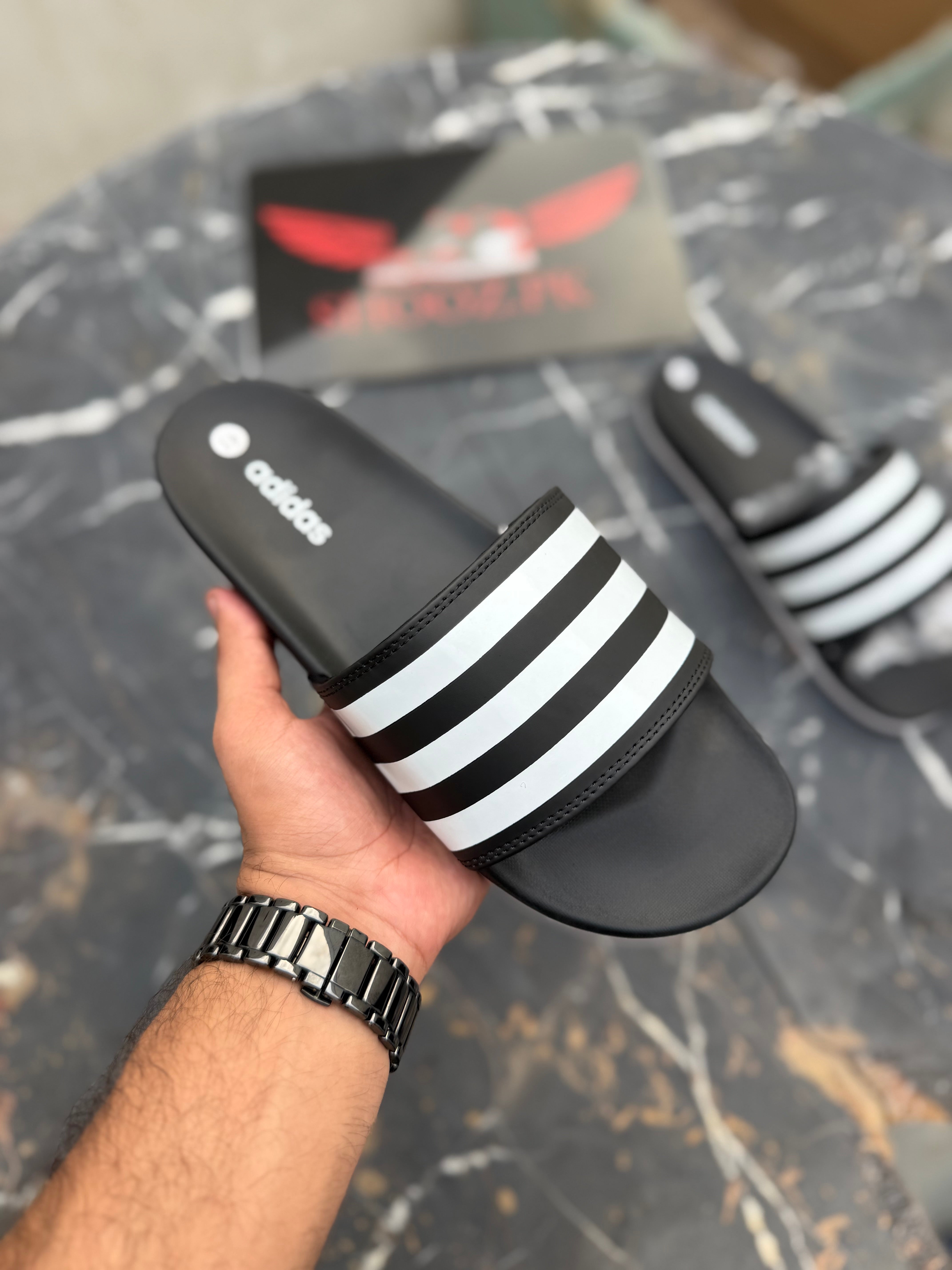 AD slides White Black (8805)