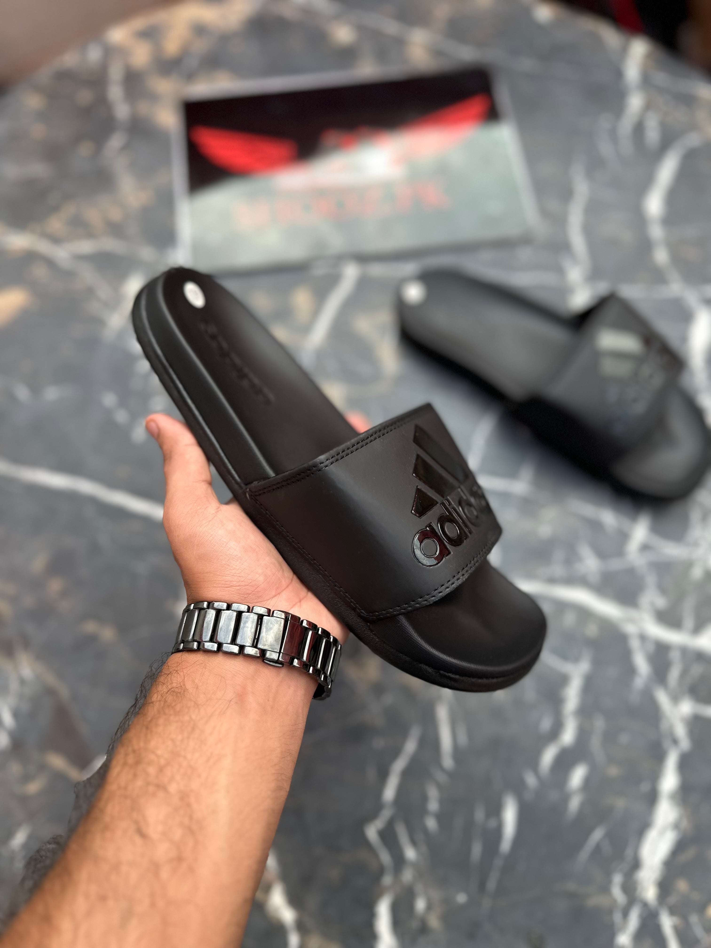 AD comfort slides All Black